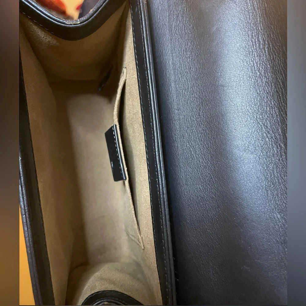 Gucci GG Supreme Monogram Small Padlock Black Bag $2250 - Picture 8 of 8